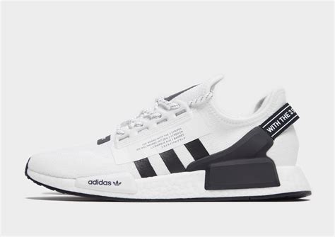 adidas nmd weiss mit grauen schnürsenkeln|Adidas NMD schuhen.